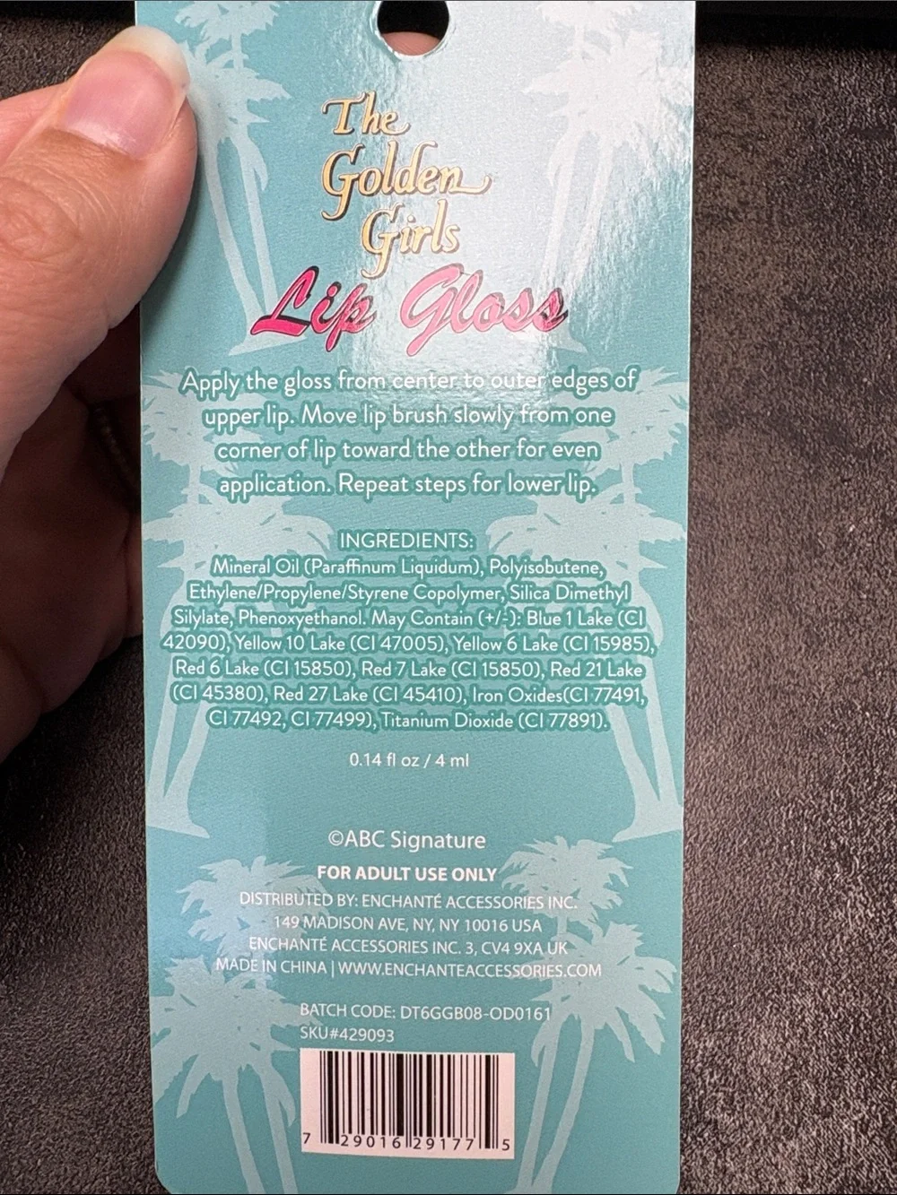 The Golden Girls Sophia and Blanche Set of 2 Lip Gloss